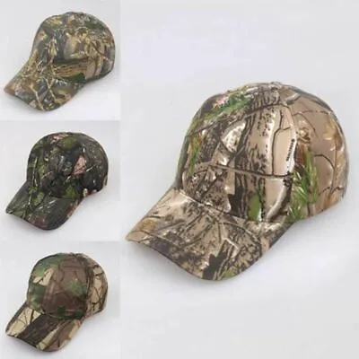 £4.99 • Buy Men Women Camouflage Adjustable Cap Camo Baseball Hunting Fishing Army Sun Hat