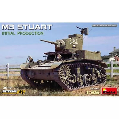 Miniart 35401 - 1/35 M3 Stuart Initial Production Model Kit NEW • £58