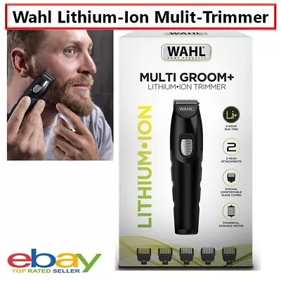 Wahl Lithium Beard Trimmer Men's Lithium-Ion Cordless Rechargeable Moustache Hea • $109