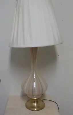 VINTAGE  Tall Murano Glass Table Lamp By Dino Martens • $74.99