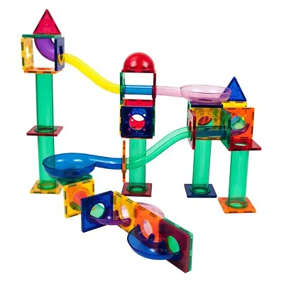 PicassoTiles Marble Run Race Track Magnetic Tiles Magnet Building Block PTG70 • $29.99