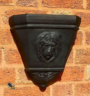 Wall Planter Rain Water Hopper Lion Head Large Garden Flower Pot New • £25.50