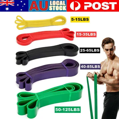 Heavy Duty Resistance Bands Set 5 Loop For Gym Exercise Pull Up Fitness Workout • $9.99