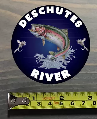 $3.99 • Buy Deschutes River Sticker Oregon Fly Fishing Decal Trout Abel Ross Reels Hatch