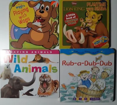 Kids Books X 4. The Wiggles Playing With Wags. Rub-a-Dub-Dub. Wild Animals &   • $23