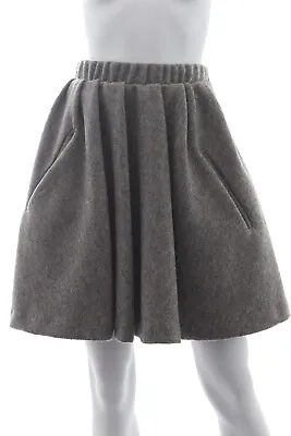 Acne Studios Romantic Felt Wool Skirt / Grey • $118.23