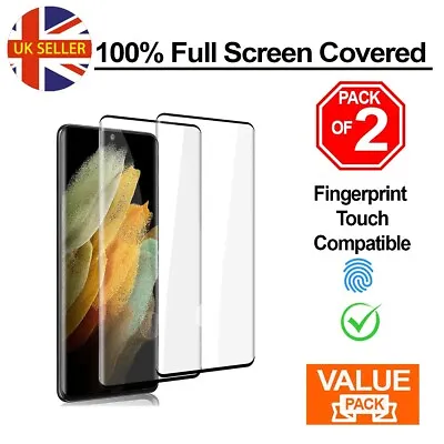 Tempered Glass For Huawei P30 Mate 30 Pro Screen Protector Side Glue (Pack Of 2) • £5.49