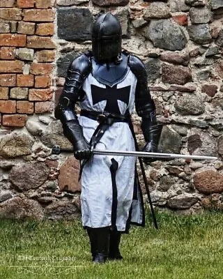 Medieval Black Templar Knight Full Body Set Armour Cosplay Halloween Suit Armour • $299