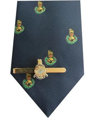 £21.99 • Buy Royal Marines Cap Badge Motif Tie & Tie Clip Set
