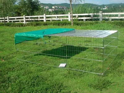 £35.99 • Buy Rabbit Guinea Pig Chicken Duck Dog Pet Playpen Metal Enclosure Run Runs Roof