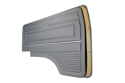 For VW T3 T25 BUS 1980-1989 FRONT DOOR PANELS L+R Gray WITH CHROME TRIMS • $208.91