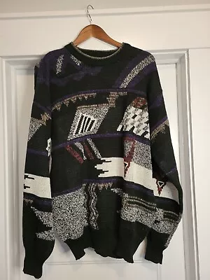 Vtg Sir William Mens Size XLT Crew Neck Sweater Grandpa Cosby Style 80s  • $20