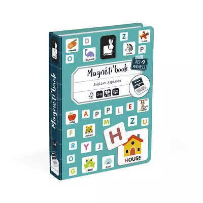 Janod Magneti'book English Alphabet Childrens Educational Box Game Toy 3Yrs New • £18.99