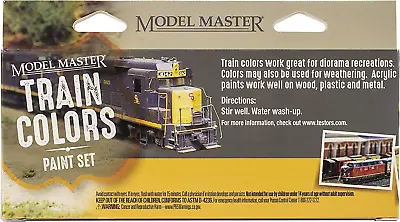 Model Master Theme Paint Set 6/Pkg-Train Colors • $47.75