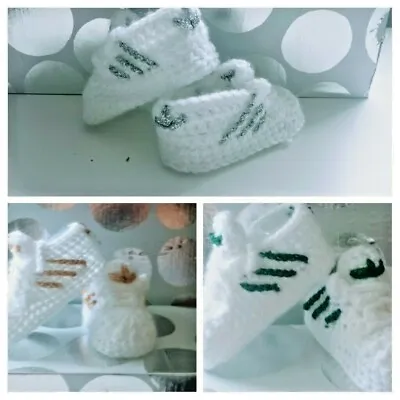 £4.99 • Buy Baby Crochet Hand Knitting Trainers Shoes Clothes Boys Girl's