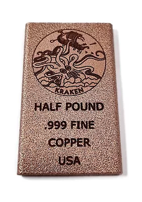1/2 Pound Copper Bar - Kraken • $12.95