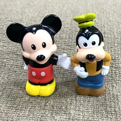 2X Fisher Price Little People  Magic Kingdom Mickey Mouse & Goofy Figures • $4.99