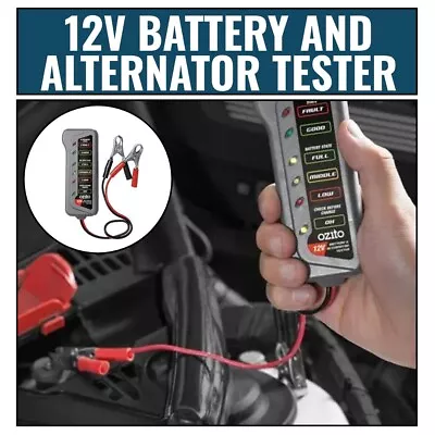12V Battery And Alternator Tester Convenient And Compact - No Batteries Required • $28.99
