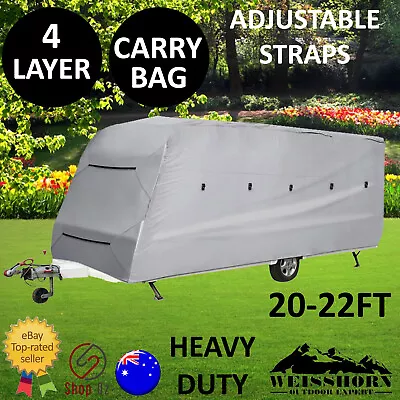 CARAVAN CAMPERVAN COVER Water Resistant Heavy Duty Camper New 20FT 21FT 22FT  • $150.75