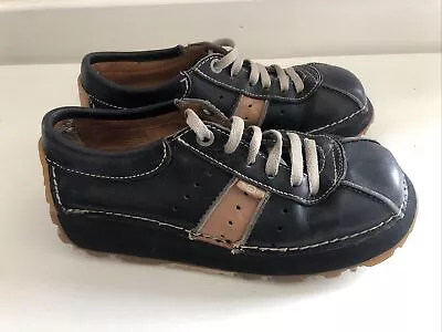 £75.99 • Buy Womans The Art Company Shoes Leather Chunky Black Trainers Uk5 EU38