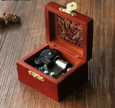 Square  Carving Music Box ♫ Moon River  ♫ • $18.99