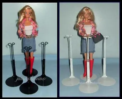 6 Kaiser BARBIE Doll Stands 3 Black & 3 White For Monster High Fashion Royalty • $26.99