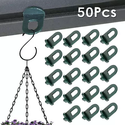 50X Plastic Greenhouse Hanging Crop Hooks Hangers Clip Garden Accessories New • £5.89