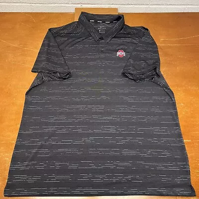 Ohio State Buckeyes Shirt Mens 2XL Black Short Sleeve Dri Fit Polo Nike • $27.95