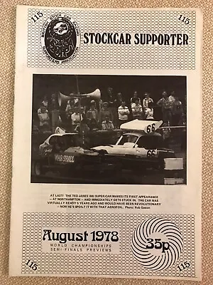Stockcar Supporter Magazine - Brisca F1 And F2 - August 1978 No. 115 SEE NOTE • £1.99