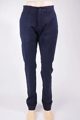 Harmont & Blaine Men's Dark Blue Straight Leg Trousers Narrow Fit Size 48 WNC300 • £41.99