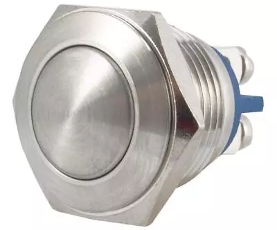 Stainless Steel Anti-Vandal Push Button Switch 1NO 36V DC - UNBRANDED • £11.49