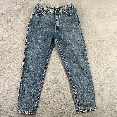 Vintage Lee Jeans 16 Med Riders Acid Washed High Waisted Mom Jeans USA Y2K • $12.44