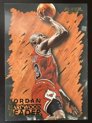 Michael Jordan 1996-1997 1996 FLEER Hardwood Leader Card #123 (669) • $2.95