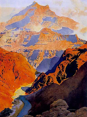  Maxfield Parrish The Grand Canyon 22x30 Hand Numbered Edition Art Deco Print • $120