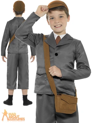 £18.99 • Buy Kids 1940s WW2 Boy Fancy Dress World Book Week Day Childs Outfit