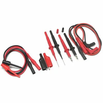 Aidetek Multimeter Test Leads Needle Tip Alligator Clips Mini-grabber 32A T20157 • $14.49