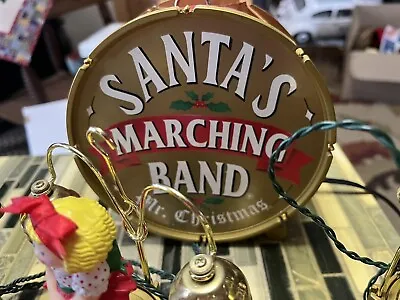 VINTAGE 90s Mr Christmas Santa's Marching Band Musical Animated Bell Ringers • $89.99