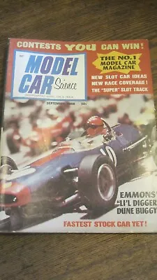 Model Car Science Magazine Sept 1968 Model Building Tips & Slot Cars • $10.99