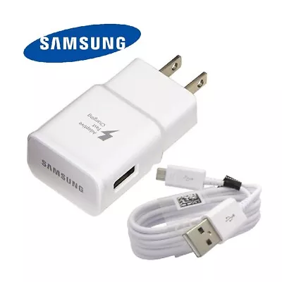 Original Samsung Galaxy S6 S7 +Edge 15W Fast Charger & 3.3 Ft Micro USB Cable • $6.99