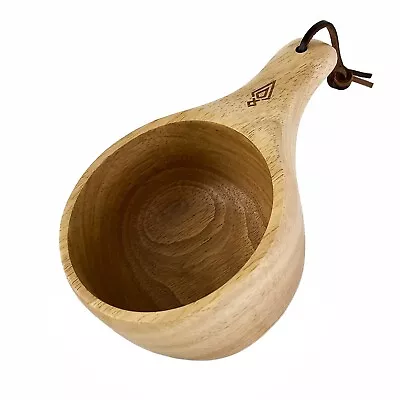 Wooden Cup Handcrafted Kuksa Mug Natural Hand Carved Woodcraft Bushcraft Camping • £25.99