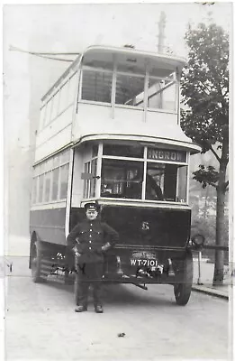 Vintage Postcardtrolly Busnumber 5cavendish Stkeighleyyorkshire1924/32rp • £49.99