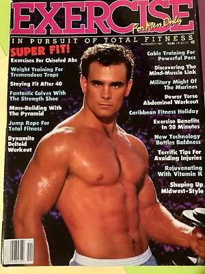 EXERCISE FOR MEN MAGAZINE Nov. 1991 EXERCISE FITNESS HEALTH MEN'S INTEREST • $12.95