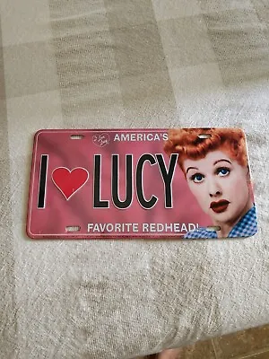 I Love Lucy 12  Decorative License Plate ~ America's Favorite Redhead With Frame • $5