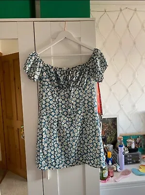 Zaful Blue And White Floral Summer Dress Women Size Medium/10 • $8.69