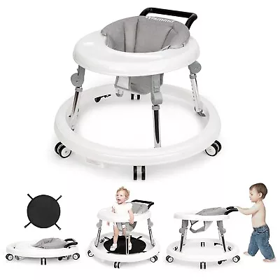 Baby Walker Foldable With 9 Adjustable Heights Activity Center For Boys Girls • $57.99