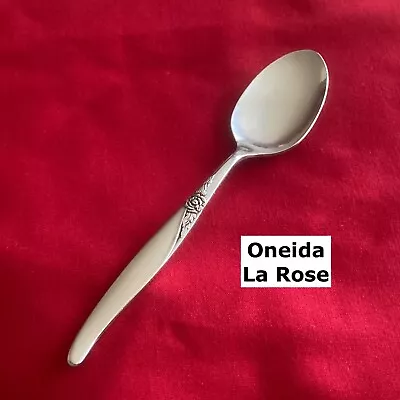 Oneida LA ROSE Teaspoon 6 1/8  Stainless Steel Flatware • $4.89