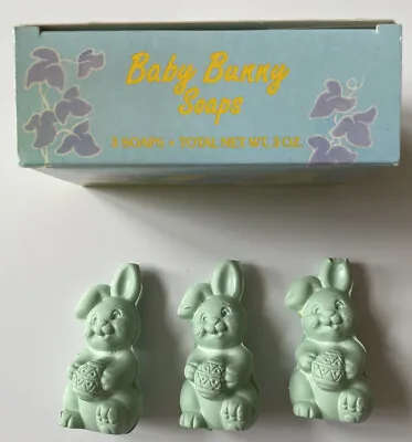 1989 VINTAGE AVON -BABY BUNNY SOAPS- 3piece-New • $1.95