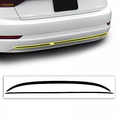 Fits Volkswagen Jetta 19-23 Rear Bumper Chrome Delete Cover Decal Blackout Trim • $29.99