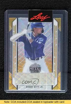 2021 Leaf Metal Draft Gold Wave Unsigned 1/1 Bobby Witt Jr READ • $0.99