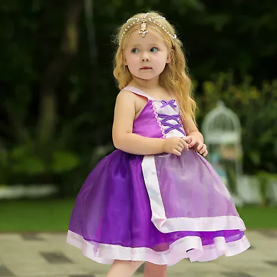 $18.99 • Buy  Girls Baby Rapunzel  Princess Costume Fancy Halloween Party Dress Cosplay ZG9